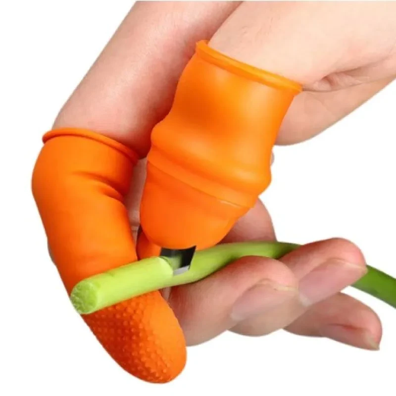 Silicone Finger Protector for vegetables cutting (6 Pieces)