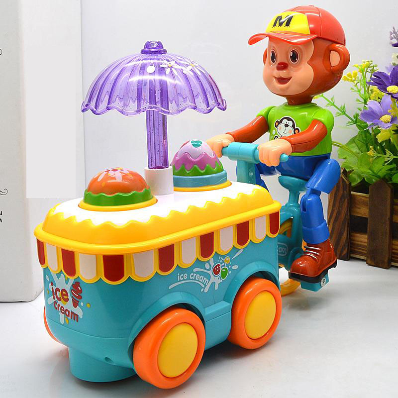 Kids Ice Cream Car Toy With Light Music